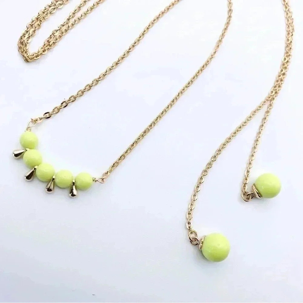 Long bead necklace